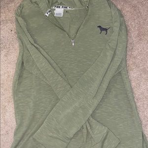 Vs Pink light weight quarter zip